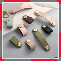 Tay Nắm Dây Da Bò Khuy đồng Cao Cấp EuroGold BHGD1