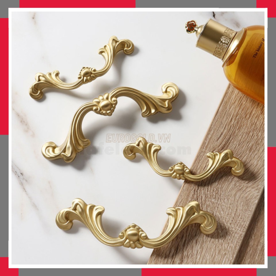 Tay Nắm đồng Nguyên Chất Cổ điển EuroGold BHF1