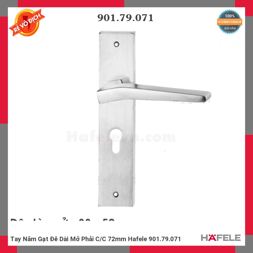 Tay Nắm Gạt Đế Dài Mở Phải C/C 72mm Hafele 901.79.071