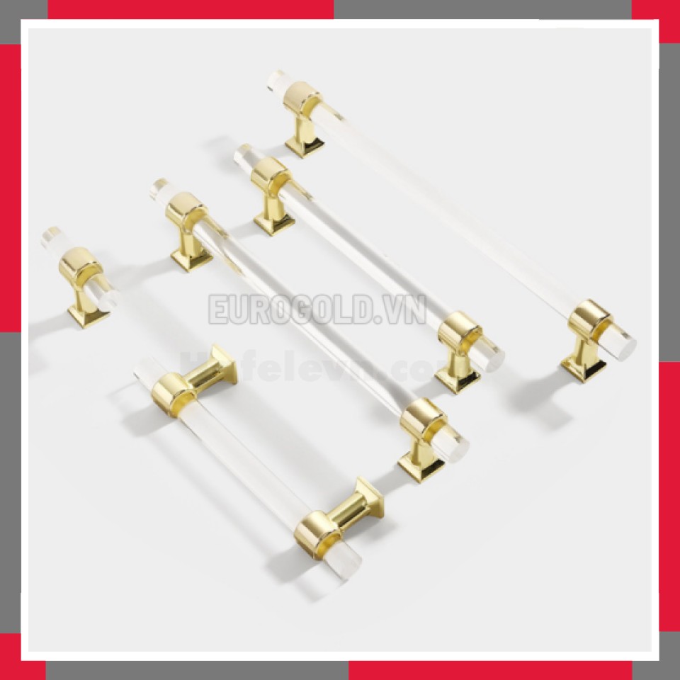 Tay Nắm Tủ Acrylic Phong Cách Hiện đại đơn Giản EuroGold BH6858