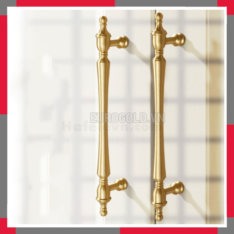 Tay Nắm Tủ đồng Nguyên Chất Cổ điển EuroGold BHG120V