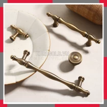 Tay Nắm Tủ đồng Nguyên Chất Kiểu Cổ Phong Cách Châu Âu EuroGold BHG179