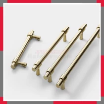 Tay Nắm Tủ đồng Phủ Pvd Vàng Bóng Hiện đại EuroGold BHG11