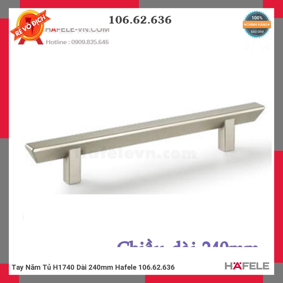 Tay Nắm Tủ H1740 Dài 240mm Hafele 106.62.636