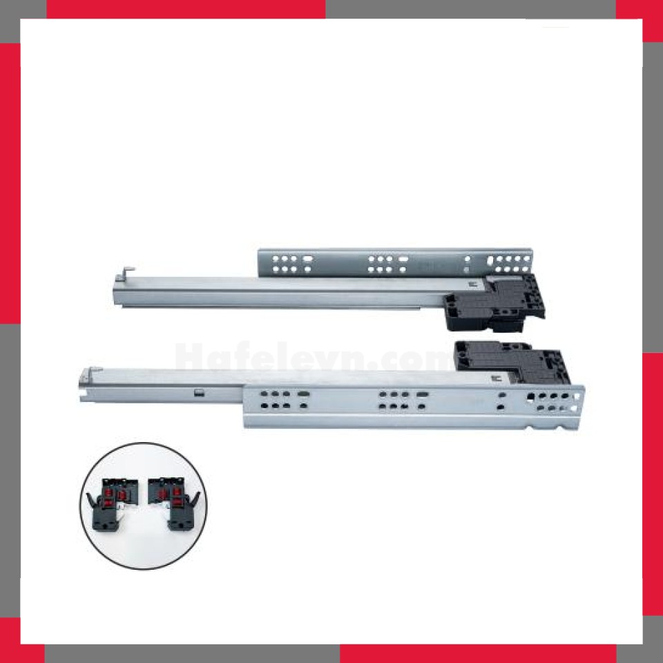 Thanh ray trượt 3 tầng giảm chấn VICKINI 02183 ZNP