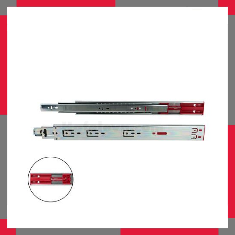 Thanh ray trượt 3 tầng giảm chấn VICKINI 02453 ZNP