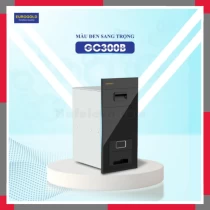 Thùng Gạo Gương Nút Nhấn Màu đen EuroGold CB300B