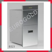 Thùng Gạo Mặt Gương 2 Tầng Màu Bạc EuroGold B323