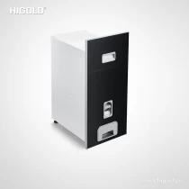 THÙNG GẠO MẶT GƯƠNG MÀU ĐEN CAO CẤP HiGold 307040
