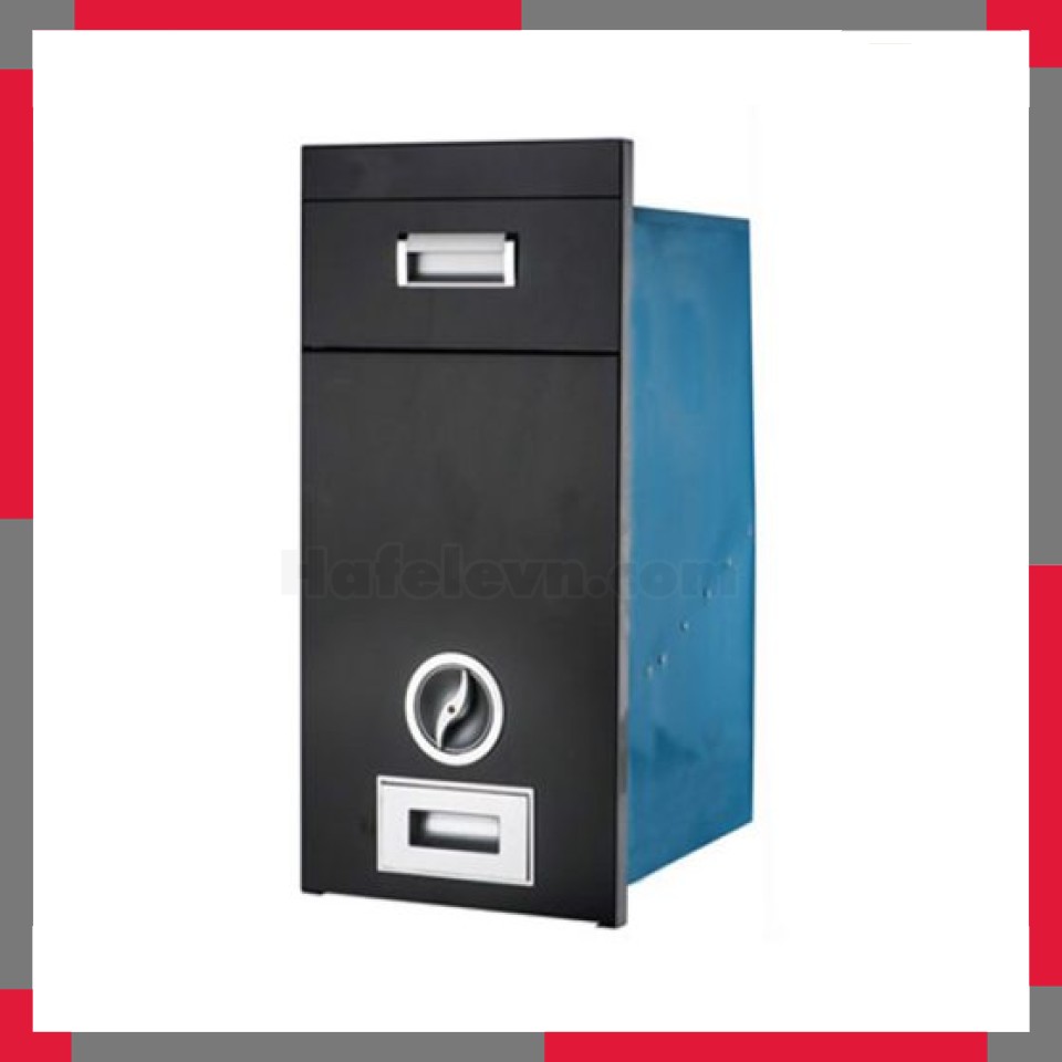 Thùng Gạo Mặt Gương Màu đen EuroGold C260BL