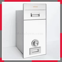 Thùng Gạo Mặt Gương Màu Trắng Sữa EuroGold C300PW