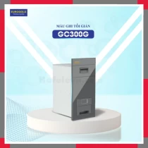 Thùng Gạo Mặt Gương Nút Nhấn Màu Ghi EuroGold CB300G