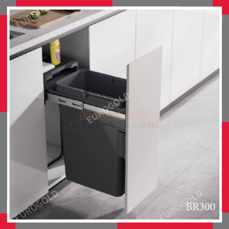 Thùng Rác Gắn Cánh Giảm Chấn EuroGold BR300