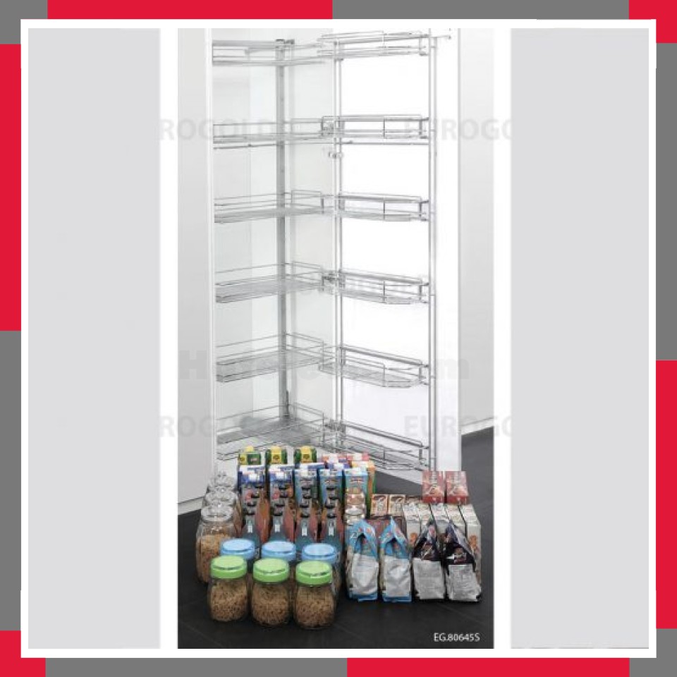 Tủ Kho 6 Tầng Inox 304 Nan Tròn Cánh Mở EuroGold EP80660