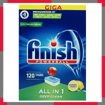 Viên Rửa Bát Finish All in 1 Deep Clean 120 Viên - Công Nghệ Châu Âu, 6 Tính Năng