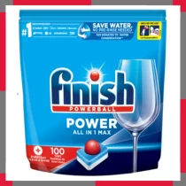 Viên Rửa Bát Finish All In One Max 100 Viên - Chất Liệu Enzyme Tối Ưu Reckitt