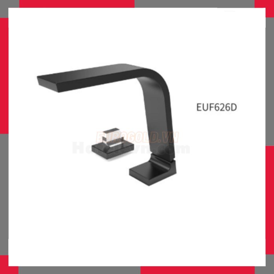 Vòi Nước Inox 304 Phủ Pvd đen EuroGold EUF626D