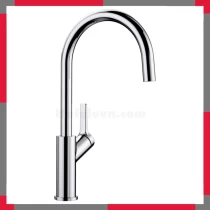 Vòi Rửa Bát Blanco CARENA Chrome: Đồng Nguyên Khối, Xoay 360º, Hai Đường Nước