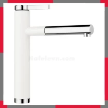 Vòi Rửa Bát Blanco Linee S White - Chất Liệu Silgranit, Xoay 360°