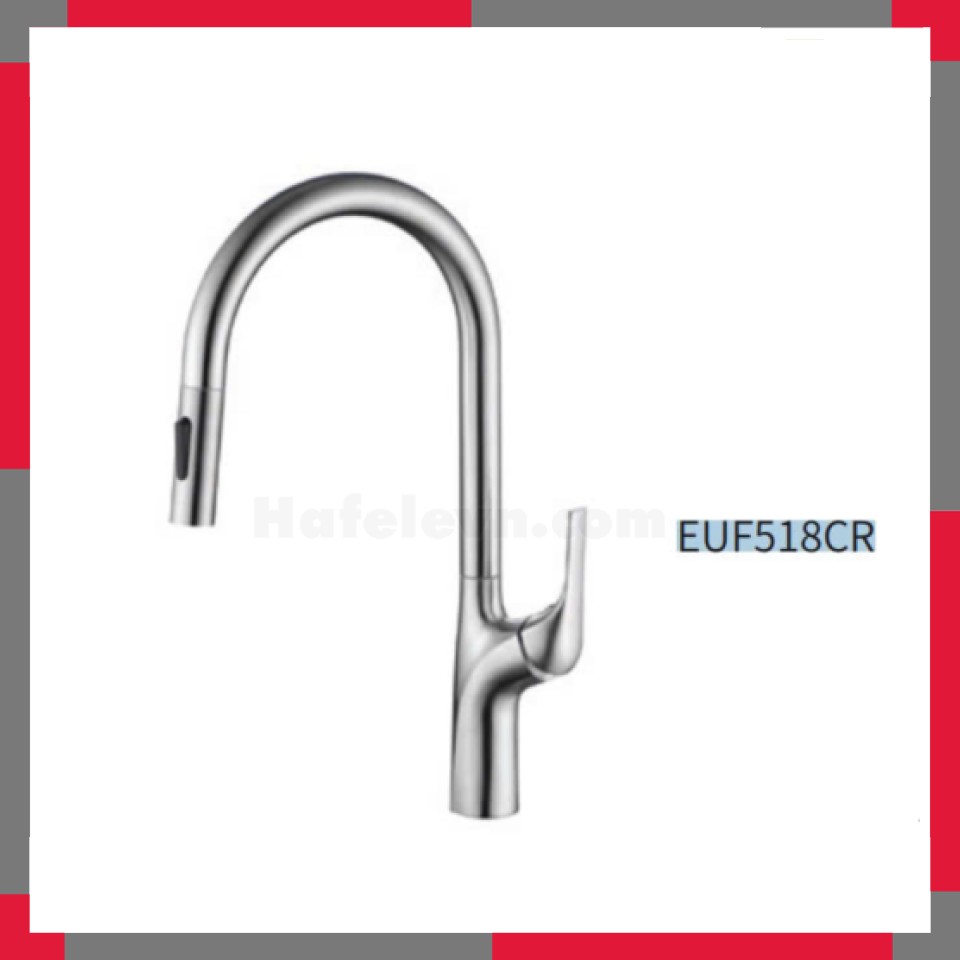 Vòi Rửa Bát Dây Rút Inox 304 EuroGold EUF518CR