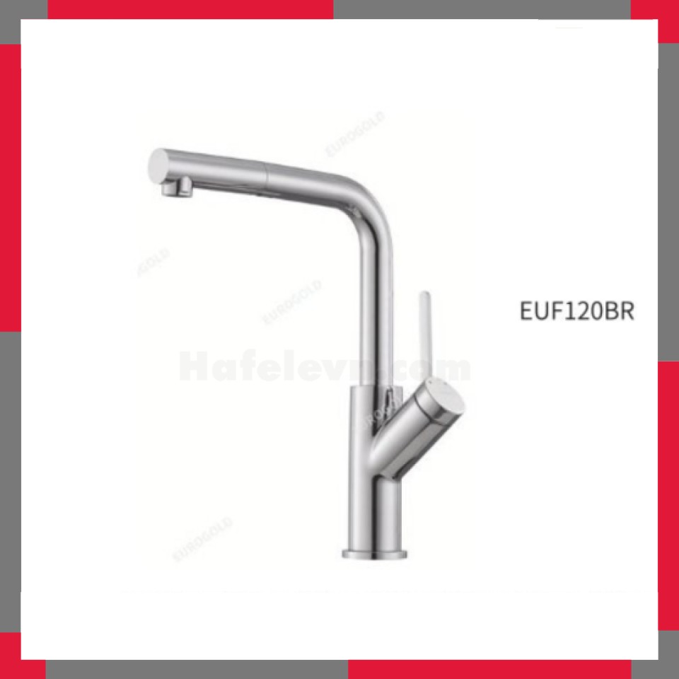 Vòi Rửa Bát Inox 304 Bóng Gương EuroGold EUF120BR